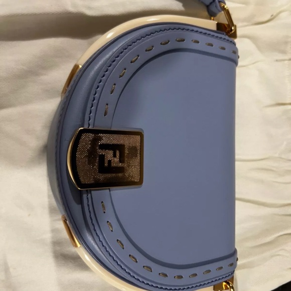 Fendi Purple Smooth Leather Moonlight Crossbody Saddle Bag- Retail Price: $2,100 - Picture 11 of 13